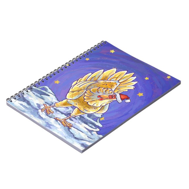 Caderno Espiral Frango de Natal (Left Side)