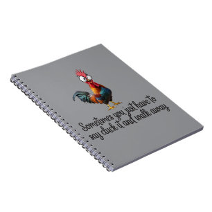 Caderno Espiral Frango Engraçado Às Vezes Você Só Precisa Dizer Cl