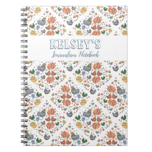 Caderno Espiral Frangos Country Chic