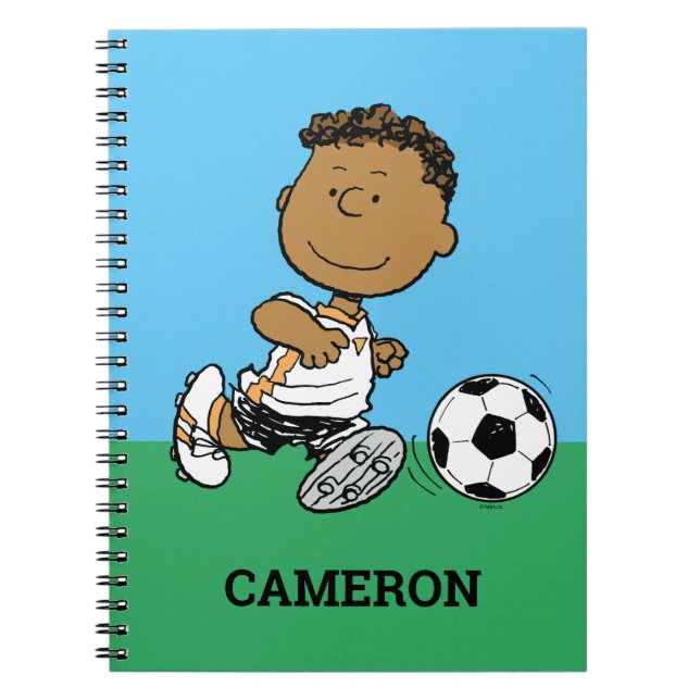 Caderno Espiral Franklin Playing Soccer (Frente)
