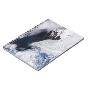 Caderno Espiral Franz Josef Glacier Aerial View, Nova Zelândia