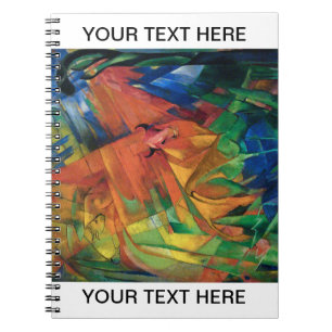 Caderno Espiral Franz Marc Animais em uma Paisagem Personalizada
