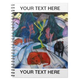 Caderno Espiral Franz Marc Bison no inverno personalizado
