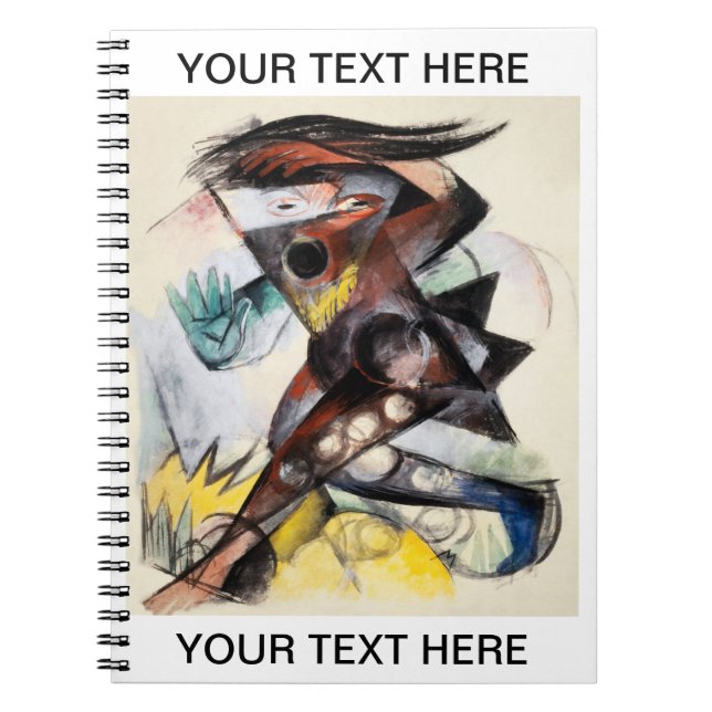 Caderno Espiral Franz Marc Caliban Foto Personalizada Notebook (Frente)
