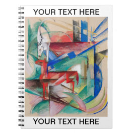 Caderno Espiral Franz Marc Landscape com Animais Personalizados