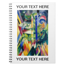 Caderno Espiral Franz Marc Little Mountain Goats Nota Personalizad