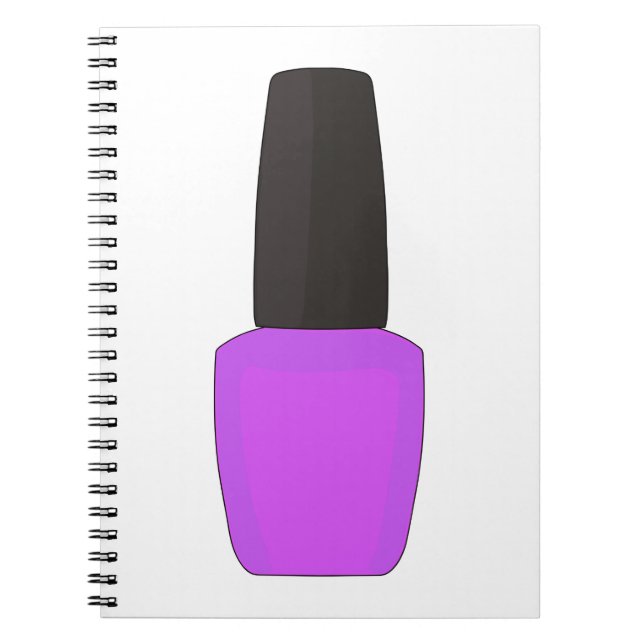 Caderno Espiral Frasco Polonês para unhas (Frente)
