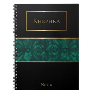 Caderno Espiral Frasco Verde Batik Nome Simples