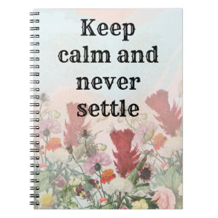 Caderno Espiral Frase inspiradora e de amor próprio
