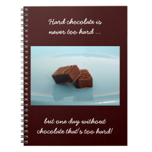 Caderno Espiral frases de chocolate
