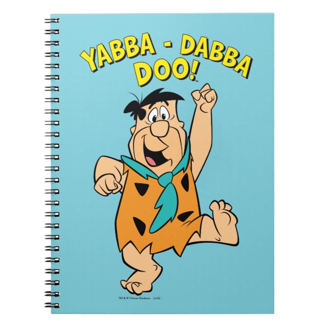 Caderno Espiral Fred Flintstone Yabba-Dabba Doo! (Frente)