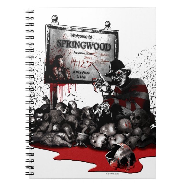 Caderno Espiral Freddy vs Jason | Bem-vindo a Springwood (Frente)