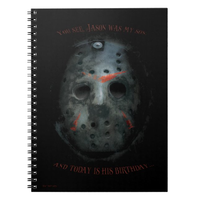 Caderno Espiral Freddy vs Jason | Cotação Jason Mask (Frente)