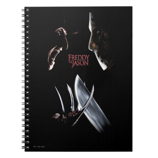 Caderno Espiral Freddy vs Jason | Poster de teatro (Frente)