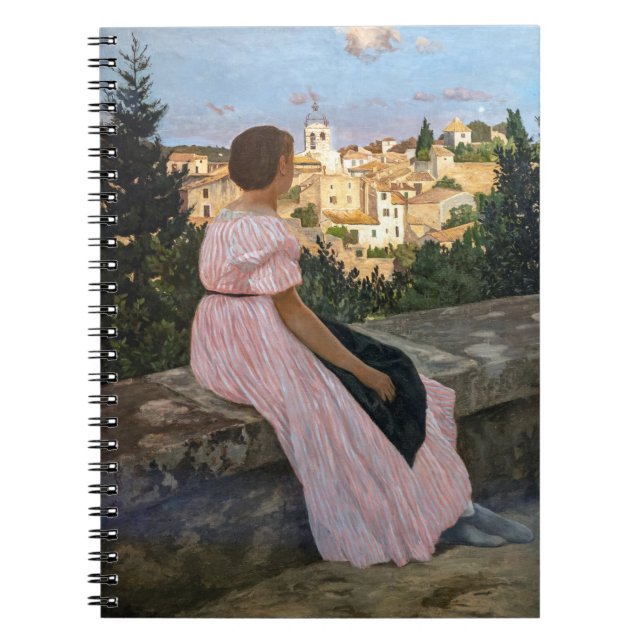 Caderno Espiral Frederic Bazille - O Vestido Rosa (Frente)