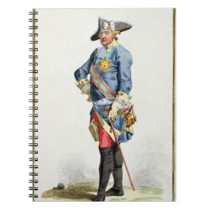 Caderno Espiral Frederick II "os grande" (1712-86) reis de Prússi
