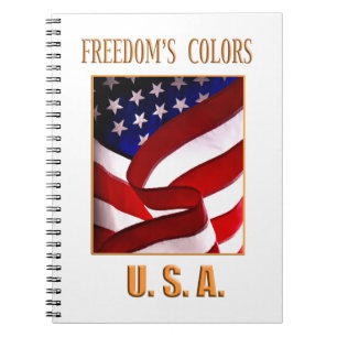 Caderno Espiral Freedom's Colors USA
