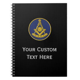 Caderno Espiral Freemason Masonic Gifts Past Master