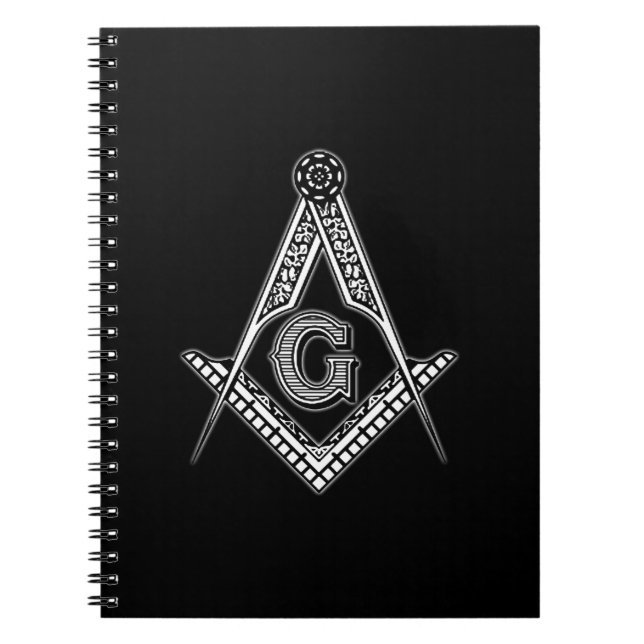 Caderno Espiral Freemason (preto) (Frente)