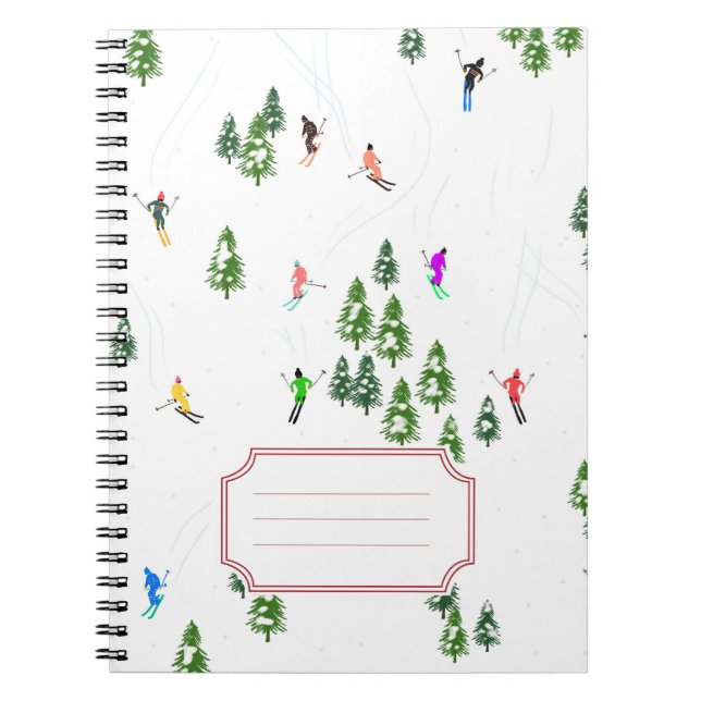 Caderno Espiral Freeride Alpino Skiers Skiker (Frente)