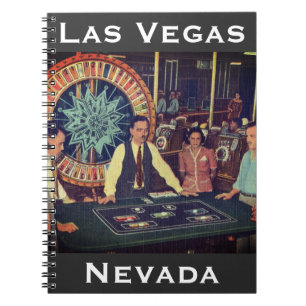 Caderno Espiral Fremont Street, Las Vegas, Nevada Vintage Casino