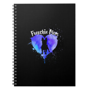 Caderno Espiral Frenchie Mãe Cachorro Francês Cachorro Mamãe En