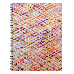 Caderno Espiral Frente de Tecido Texturizada: Fotografia Abstrato.