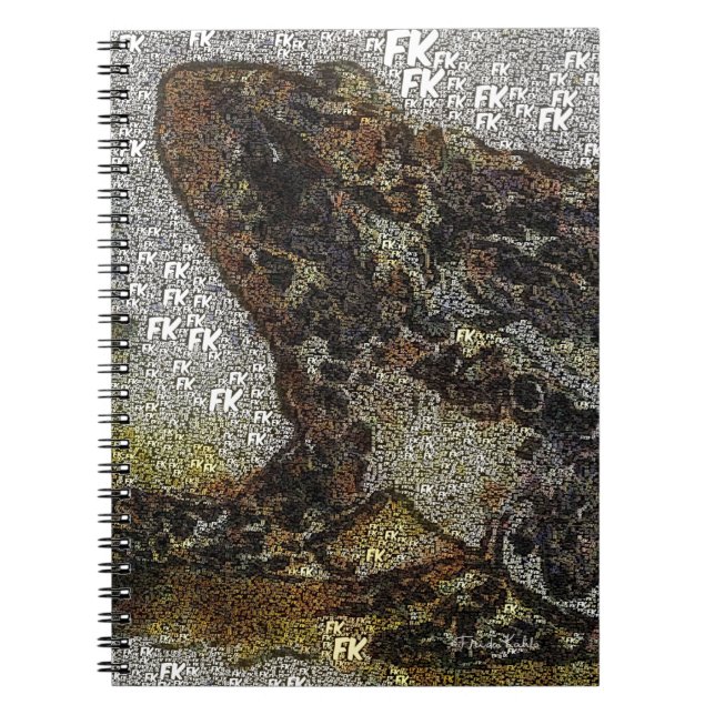 Caderno Espiral Frida Kahlo FK-Style pintura de Sapo (Frente)