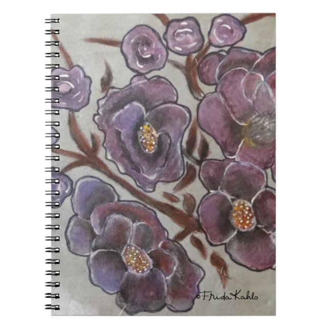 Caderno Espiral Frida Kahlo Painted Flowers (Frente)
