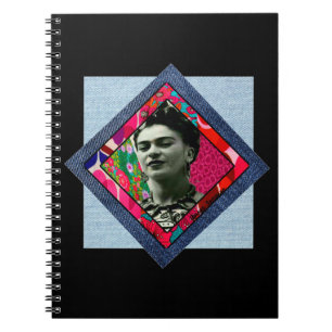 Caderno Espiral Frida Kahlo Retro Pink Denim