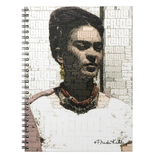 Caderno Espiral Frida Kahlo Textile Portrait (Frente)