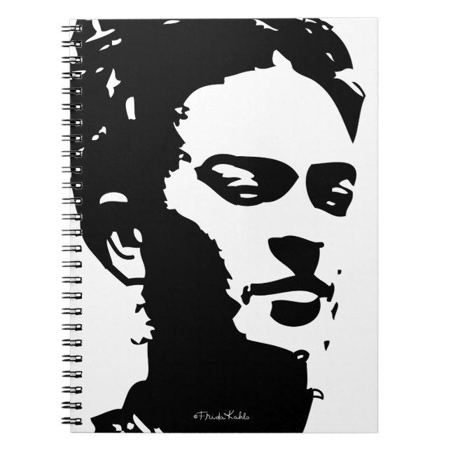 Caderno Espiral Frida Shadow Retrait (Frente)