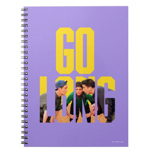 Caderno Espiral FRIENDS™ | Citação Go Long (Frente)
