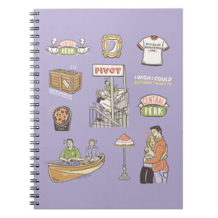 Caderno Espiral FRIENDS™   Ícones Desenho Animado