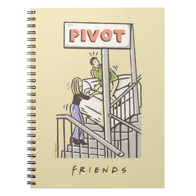 Caderno Espiral FRIENDS™ | Ross and Rachel PIVOT (Frente)