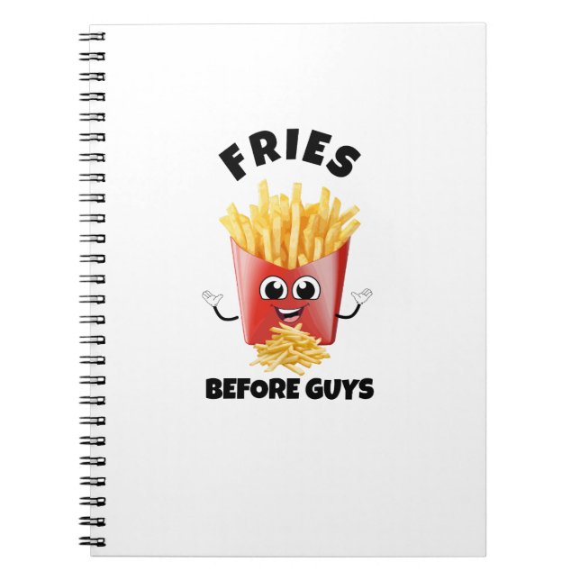 Caderno Espiral Fries franceses bonitos Cartoon Hoodie &Tee - Comi (Frente)