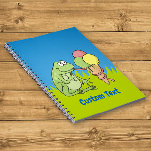 Caderno Espiral Frog with Icecream Notebook