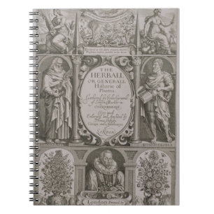 Caderno Espiral Frontispício à segunda edição 'do Herball