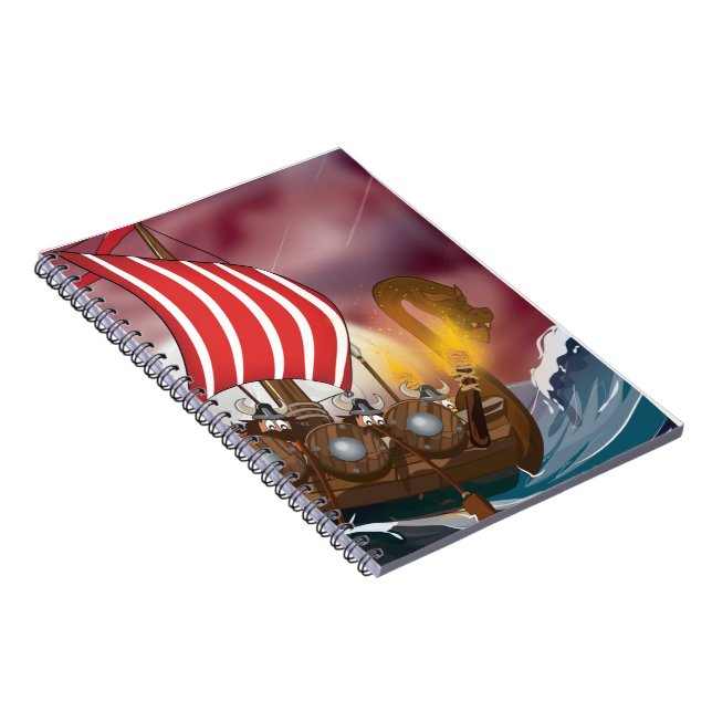 Caderno Espiral Frota de Invasão Viking (Lado Direito)