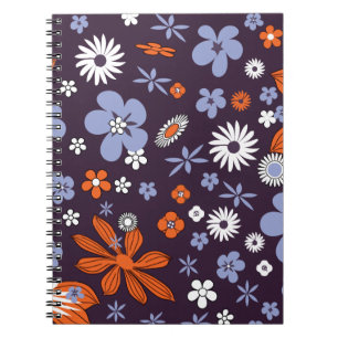 Caderno Espiral Frota Indígena Floral da Design com Retrora