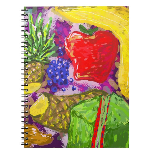 Caderno Espiral Fruit Art Arrangement (Frente)