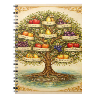 Caderno Espiral Fruit of the Spirit Tree Wall Art –