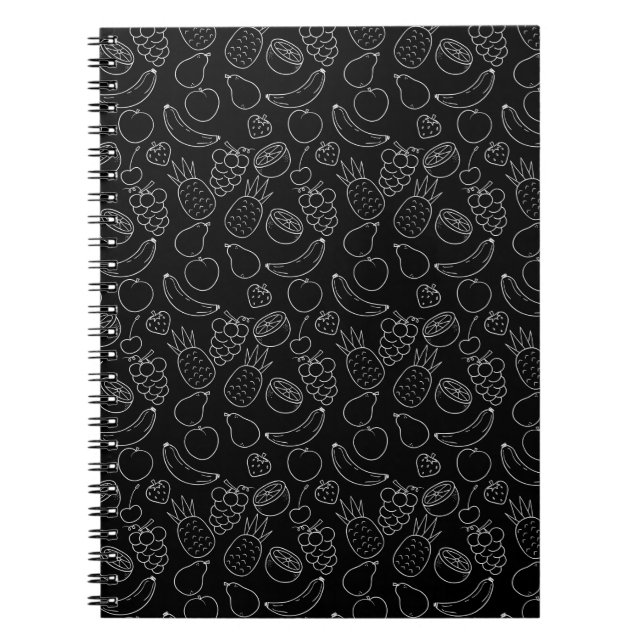 Caderno Espiral Fruit seamless pattern | Fruit surface pattern 2 (Frente)