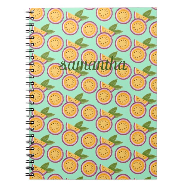 Caderno Espiral Fruta de Paixão (Frente)