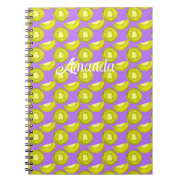 Caderno Espiral Fruta Kiwi