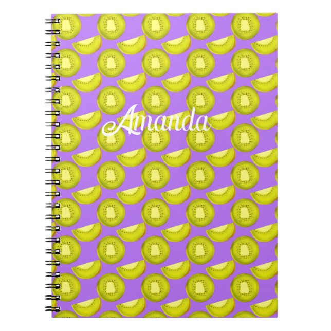 Caderno Espiral Fruta Kiwi (Frente)