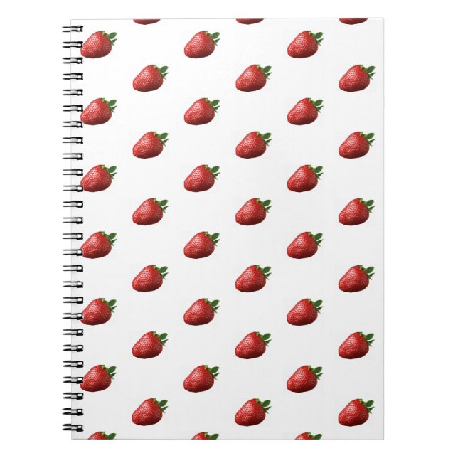 Caderno Espiral Fruta Morango Fofo (Frente)