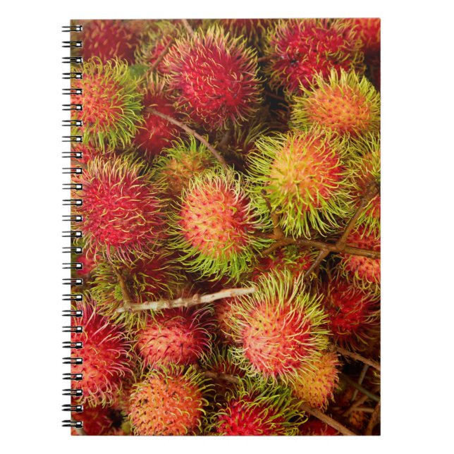 Caderno Espiral Fruta Rambutan no mercado Can Duoc (Frente)