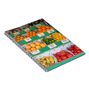 Caderno Espiral Fruta Stand, Columbus Avenue, Nova Iorque, NYC