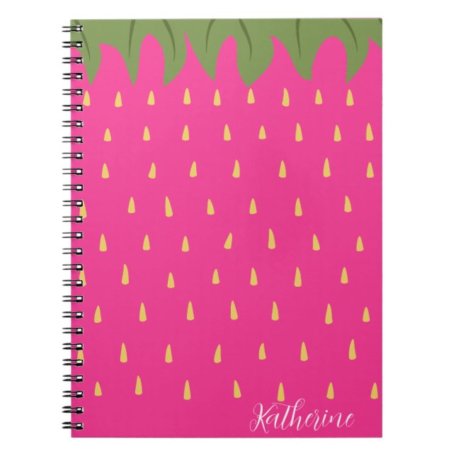 Caderno Espiral Fruta Strawberry (Frente)